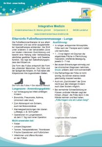 Fußreflexzonenmassage - Lunge