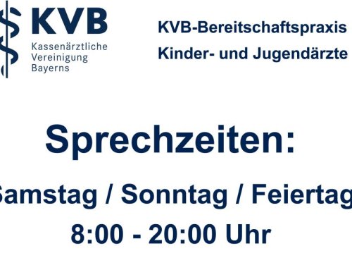 Info zur KVB-Bereitschaftspraxis für Kinder und Jugendliche am Kinderkrankenhaus